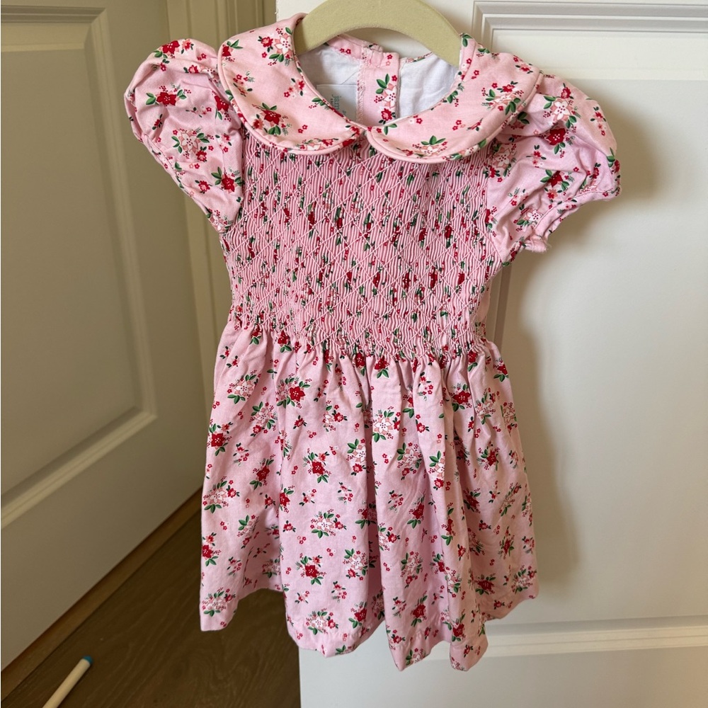 James and Lottie Everly Smocked Floral Dress